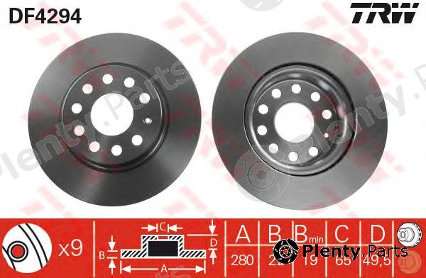  TRW part DF4294 Brake Disc