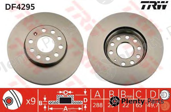  TRW part DF4295 Brake Disc