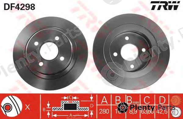  TRW part DF4298 Brake Disc