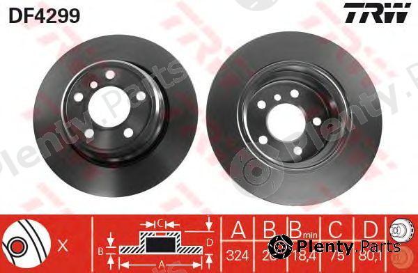  TRW part DF4299 Brake Disc