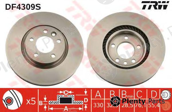  TRW part DF4309S Brake Disc