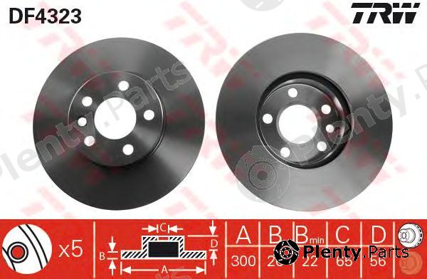  TRW part DF4323 Brake Disc