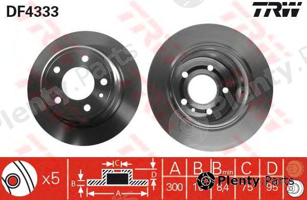  TRW part DF4333 Brake Disc