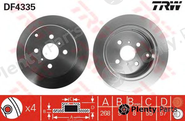  TRW part DF4335 Brake Disc