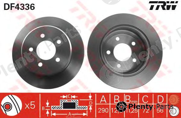  TRW part DF4336 Brake Disc