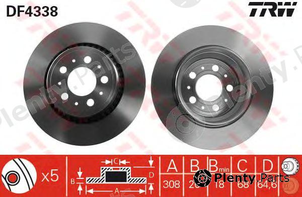  TRW part DF4338 Brake Disc