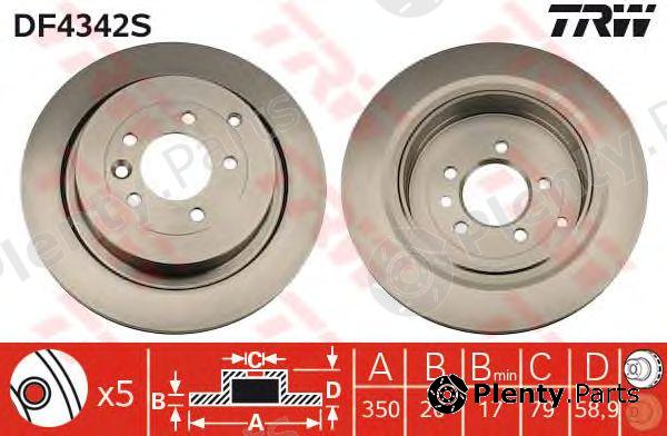  TRW part DF4342S Brake Disc
