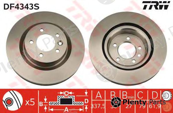  TRW part DF4343S Brake Disc