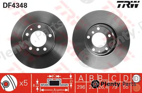  TRW part DF4348 Brake Disc