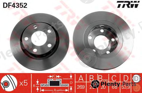  TRW part DF4352 Brake Disc