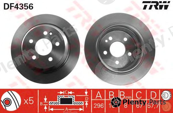  TRW part DF4356 Brake Disc