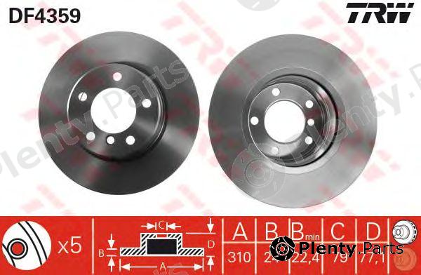  TRW part DF4359 Brake Disc