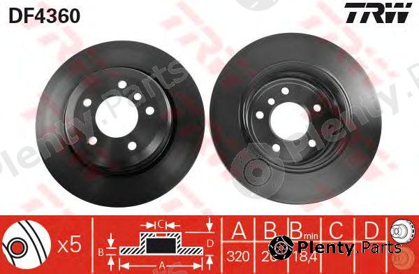  TRW part DF4360 Brake Disc