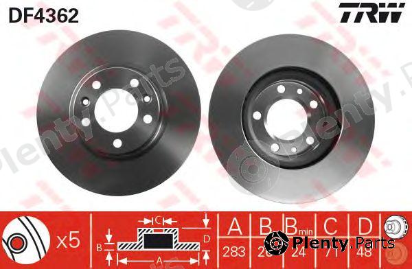 TRW part DF4362 Brake Disc
