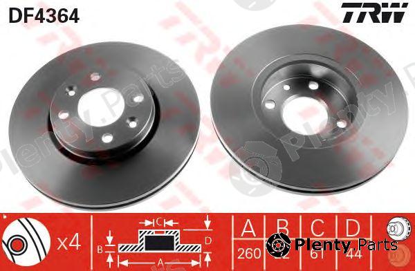  TRW part DF4364 Brake Disc