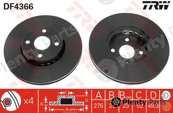  TRW part DF4366 Brake Disc