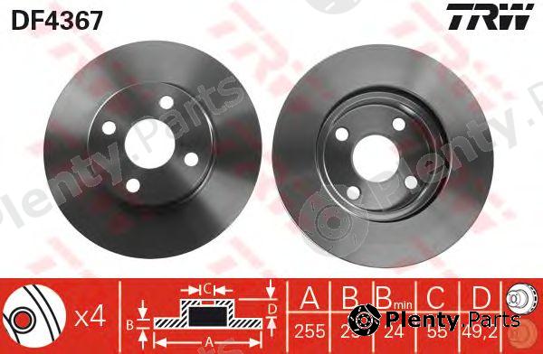  TRW part DF4367 Brake Disc