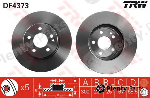  TRW part DF4373 Brake Disc