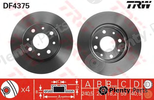  TRW part DF4375 Brake Disc