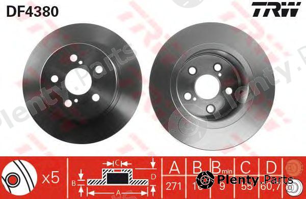  TRW part DF4380 Brake Disc
