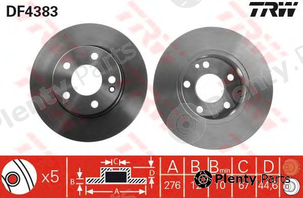  TRW part DF4383 Brake Disc