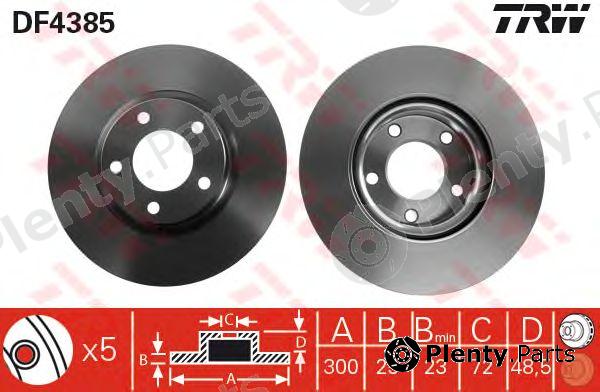  TRW part DF4385 Brake Disc
