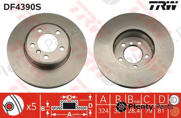  TRW part DF4390S Brake Disc