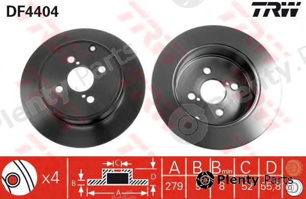  TRW part DF4404 Brake Disc