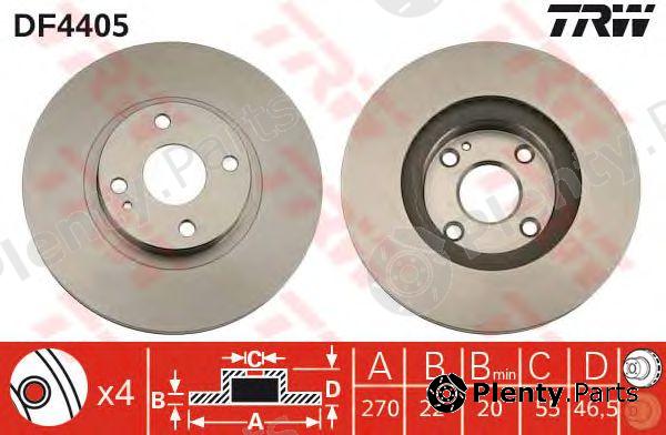  TRW part DF4405 Brake Disc