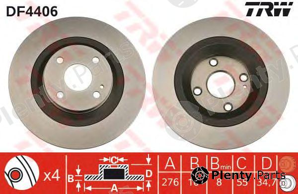  TRW part DF4406 Brake Disc