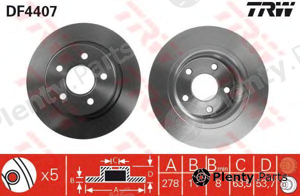 TRW part DF4407 Brake Disc