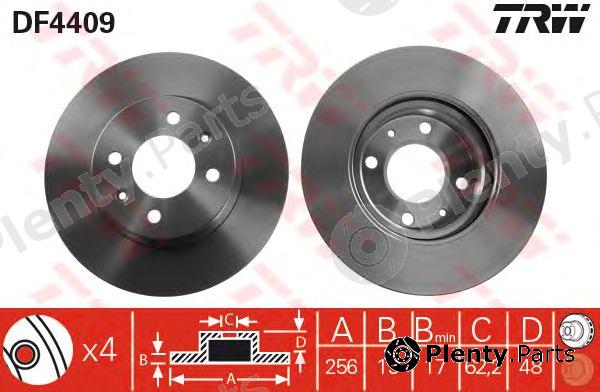  TRW part DF4409 Brake Disc