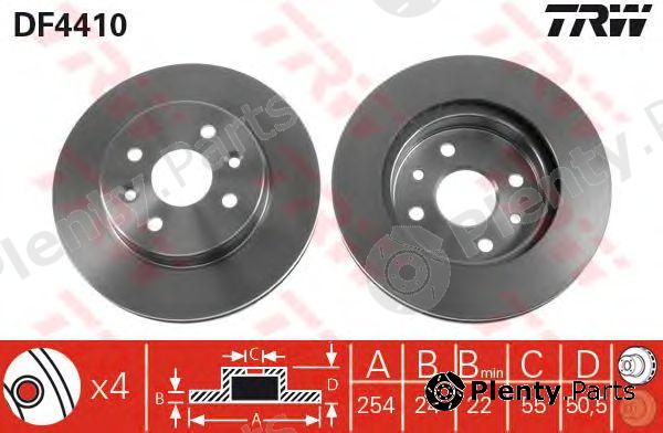  TRW part DF4410 Brake Disc