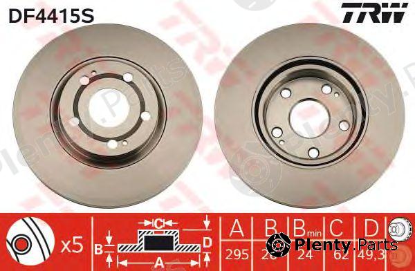  TRW part DF4415S Brake Disc