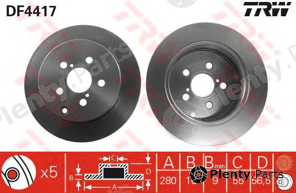  TRW part DF4417 Brake Disc