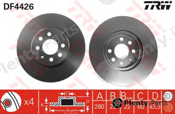  TRW part DF4426 Brake Disc