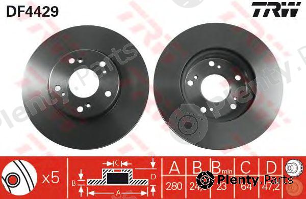  TRW part DF4429 Brake Disc