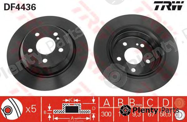  TRW part DF4436 Brake Disc