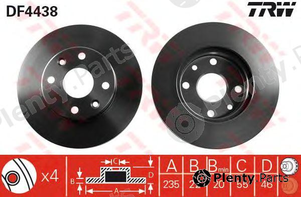  TRW part DF4438 Brake Disc