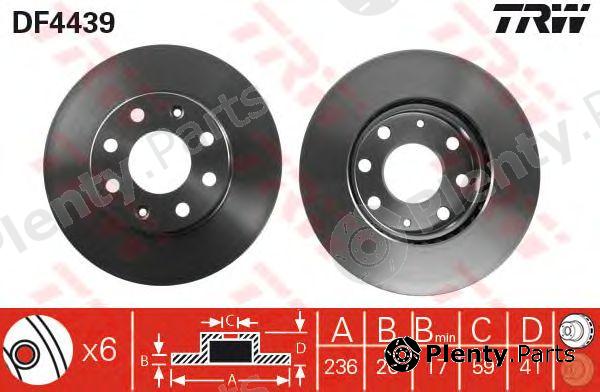  TRW part DF4439 Brake Disc