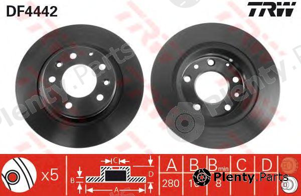  TRW part DF4442 Brake Disc
