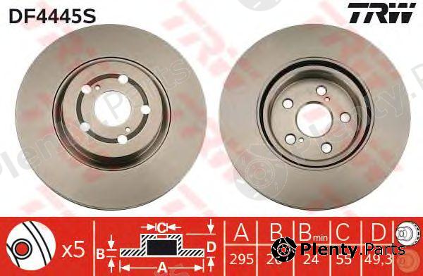  TRW part DF4445S Brake Disc