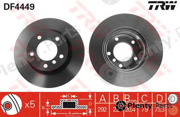  TRW part DF4449 Brake Disc