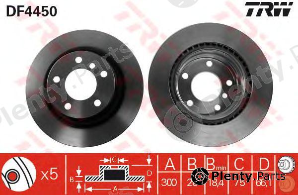  TRW part DF4450 Brake Disc