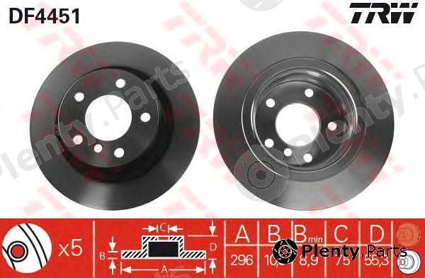  TRW part DF4451 Brake Disc