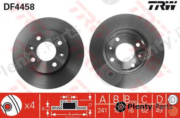 TRW part DF4458 Brake Disc