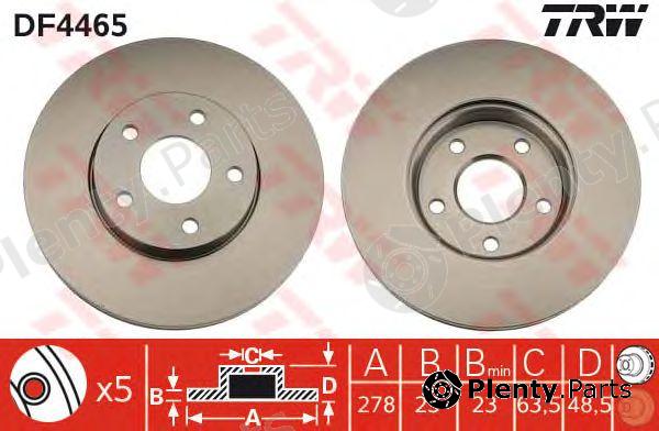  TRW part DF4465 Brake Disc