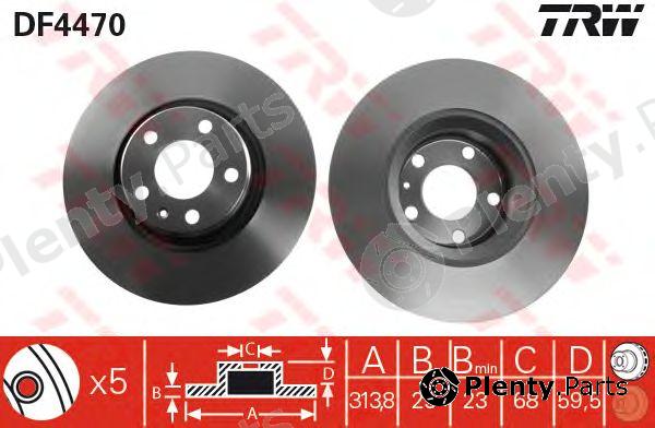  TRW part DF4470 Brake Disc