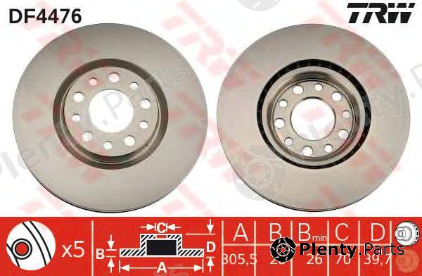  TRW part DF4476 Brake Disc