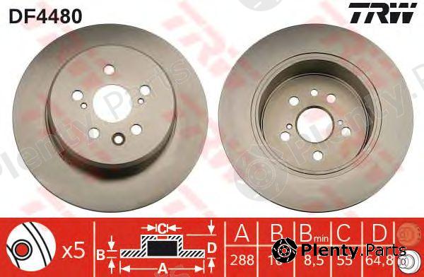  TRW part DF4480 Brake Disc